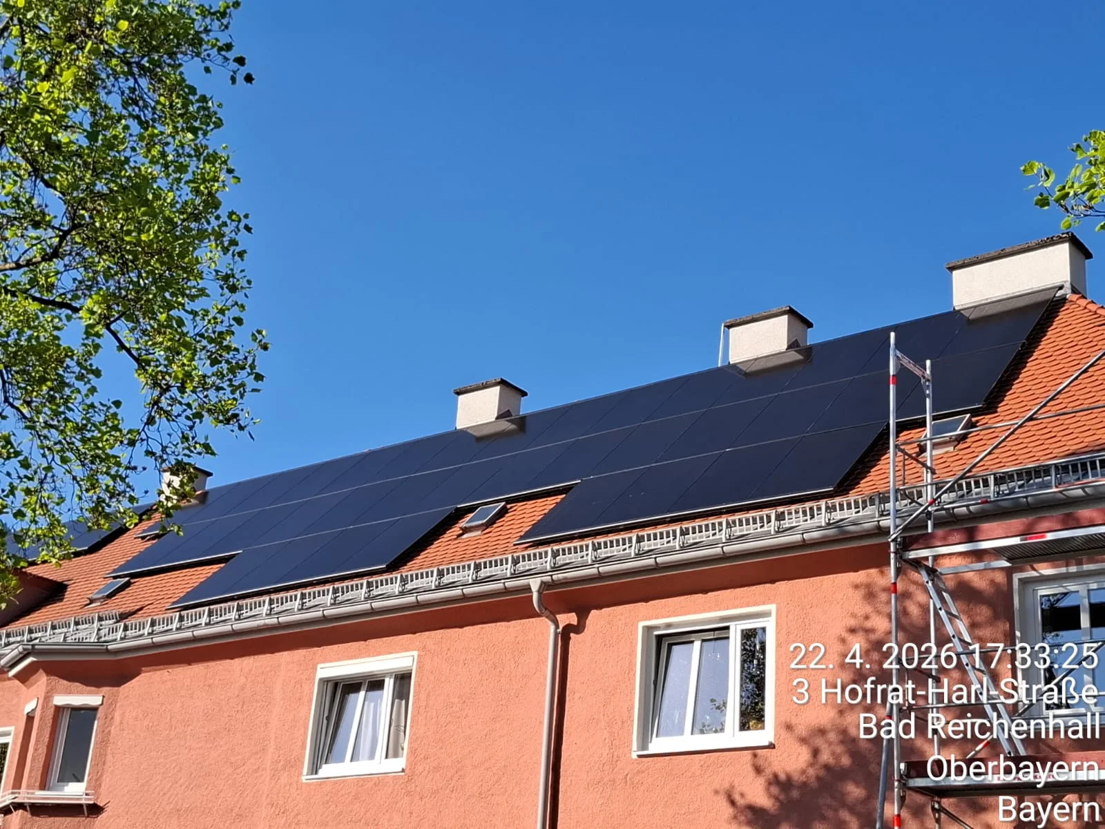 Photovoltaikanlage in Bad Reichenhall mit 29,7 kWp, Gewerbeanlage