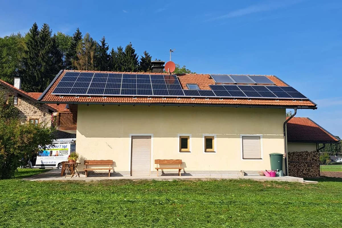 Photovoltaikanlage in Kirchanschöring mit 10 kWp, Privatanlage